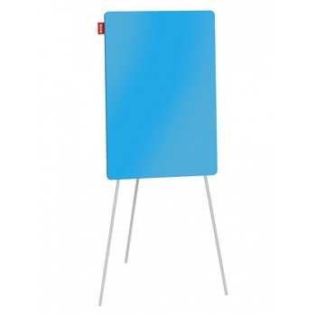 Flipchart Mm Sticla 70 x 100 x 180 Cm Albastru Flipchart Mm Sticla 70 x 100 x 180 Cm Albastru