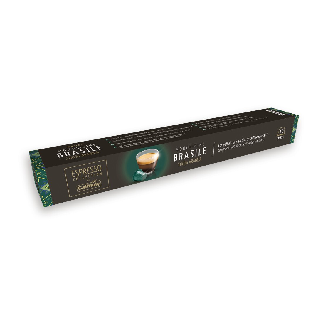 Capsule cafea Caffitaly Brasile, compatibile Nespresso, 10 capsule, 55 gr