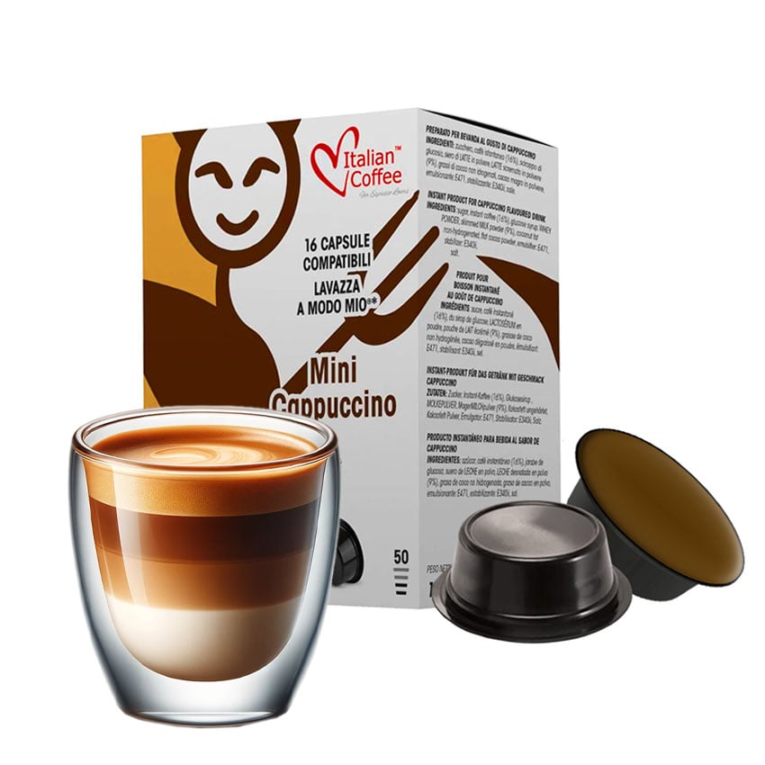 Cappuccino, 16 capsule compatibile Lavazza®* a Modo Mio®* Italian Coffee