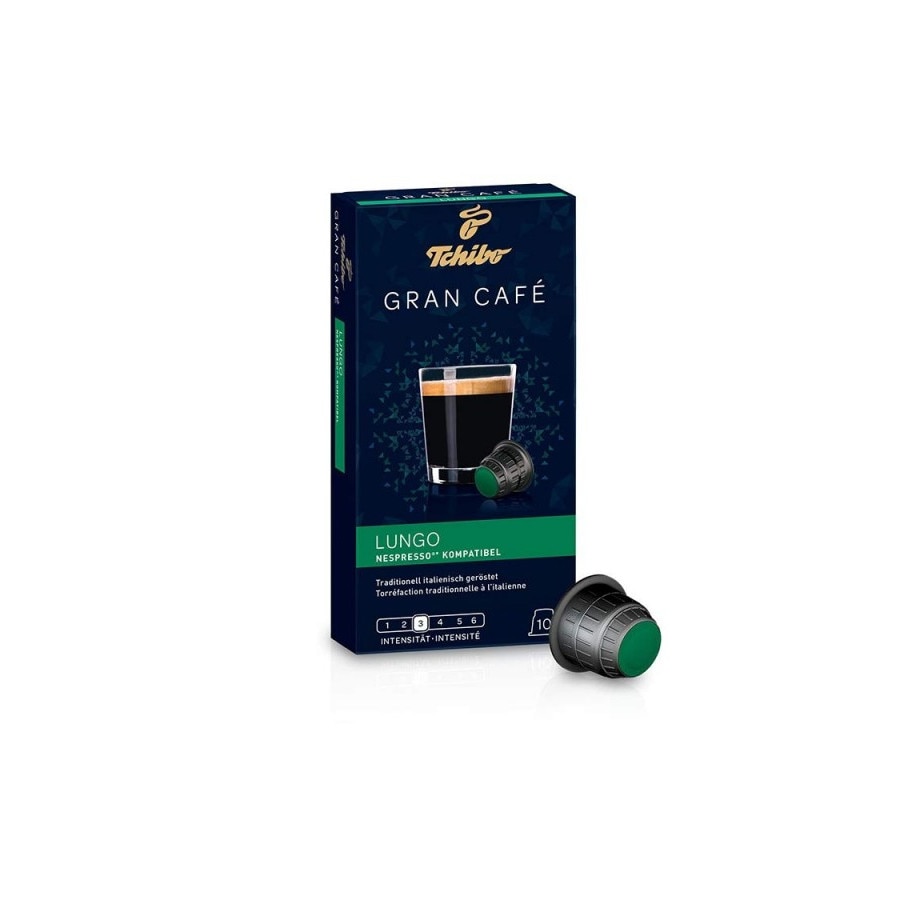 Capsule cafea Tchibo Gran Cafe Lungo, compatibile Nespresso, 10 capsule, 55 gr