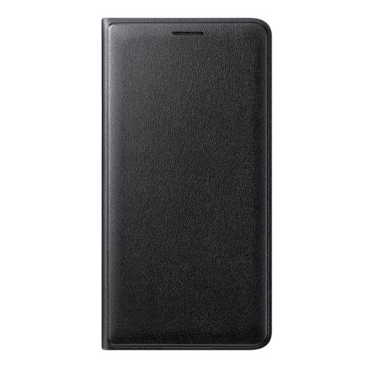 Защитен калъф Flip Wallet Samsung pntru Galaxy J3 (2016), Черен