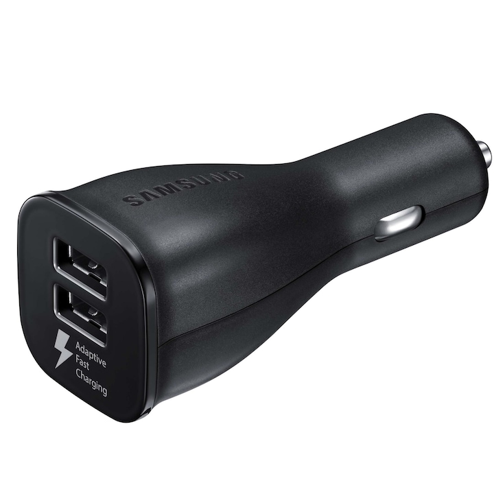 Incarcator auto Samsung Fast Charge, 2xUSB, Black