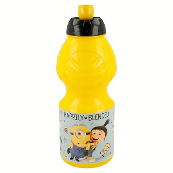 Sticla sport Minions, Galben, 400 ml Sticla sport Minions, Galben, 400 ml