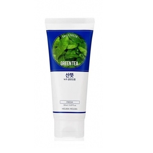Spuma de curatare Holika Holika ,Daily Fresh, Reglare sebum, Ten gras/mixt/acneic, Ceai verde, 150 ml