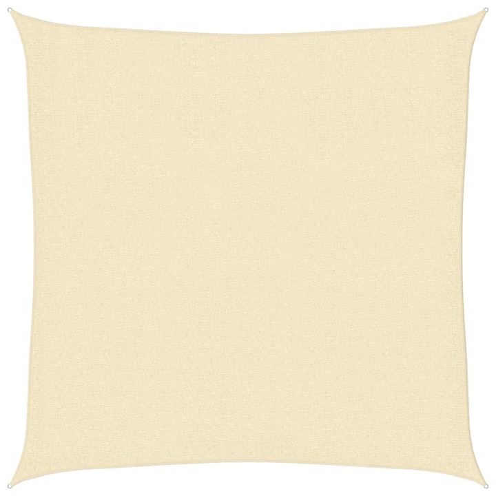 VidaXL krémszínű HDPE napvitorla 160 g/m² 2,5 x 2,5 m 311163