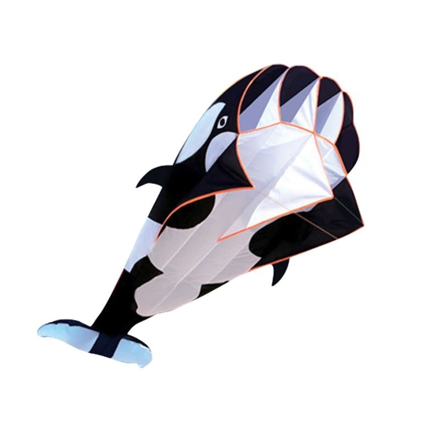 Zmeu din tesatura Balena 3D, Alb-Negru, 120x215 cm