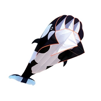 Zmeu din tesatura Balena 3D, Alb-Negru, 120x215 cm Zmeu din tesatura Balena 3D, Alb-Negru, 120x215 cm