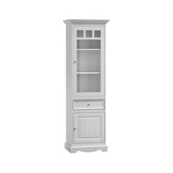 Dulap alb ingust Beluno Ambient din lemn de pin-dreapta L 60 X H 190 X A 45 cm Dulap alb ingust Beluno Ambient din lemn de pin-dreapta L 60 X H 190 X A 45 cm