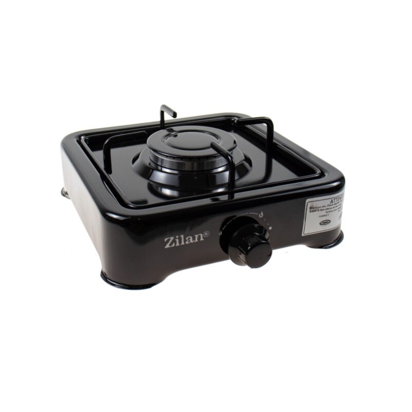 Aragaz cu 1 Ochi, Tip Plita, Alimentare la Butelie, Robinet de Gaz cu Siguranta, Putere 1600W, 0,180 kg/h, 30 mbar, Negru