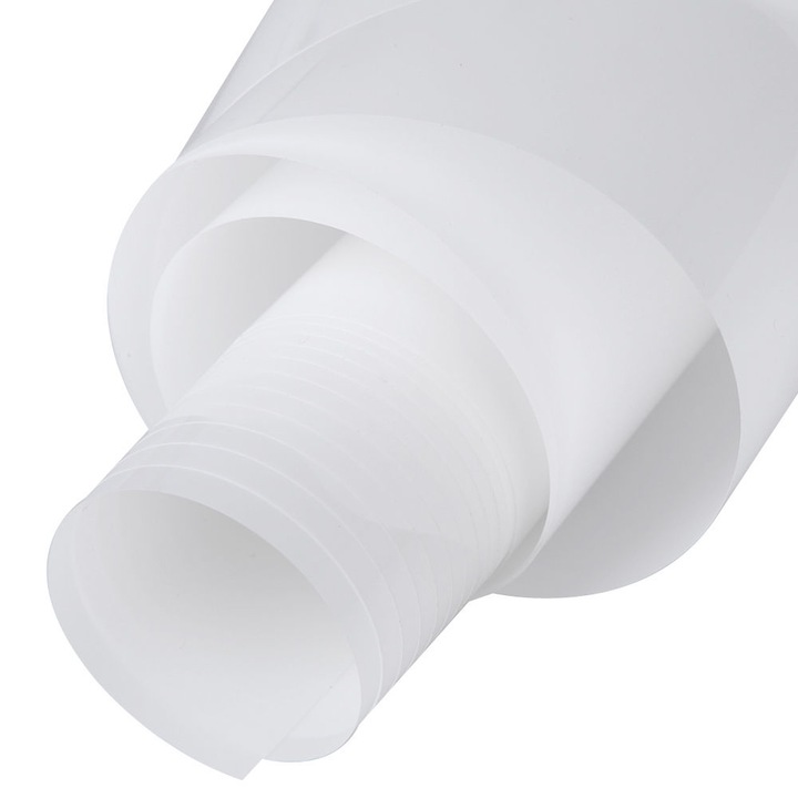 Folie de securitate si decorativa MATTE WHITE SECURITY - 150 microni certificata conform standard european EN 12600 clasa 2B2 - latime 1,524 m