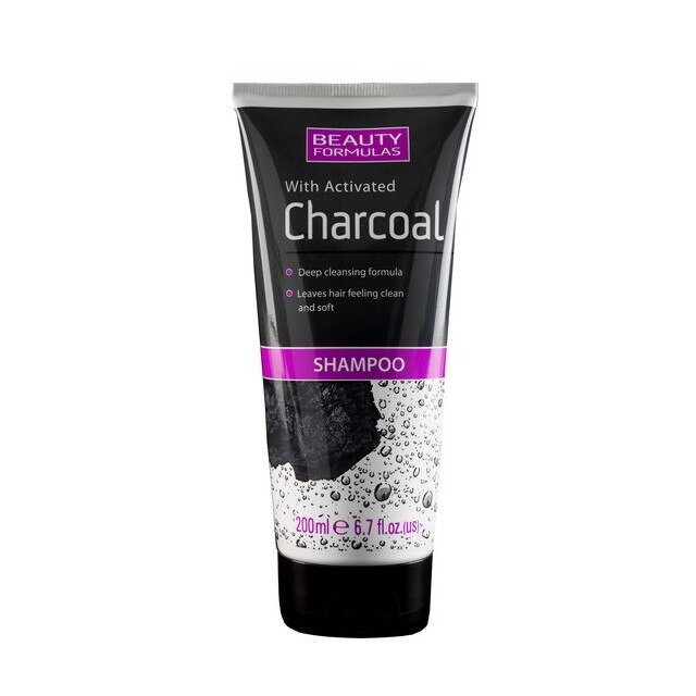 Sampon Beauty Formulas, cu carbune activ, 200 ml