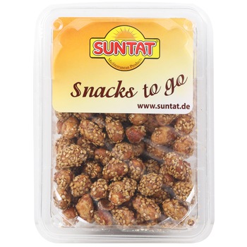 Arahide prajite cu susan si miere 175gr Suntat Arahide prajite cu susan si miere 175gr Suntat