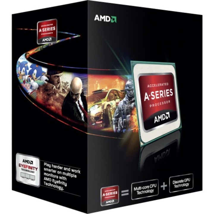 Procesor AMD A8 X4 5600K, 3600MHz, Socket FM2, Box, Black Edition