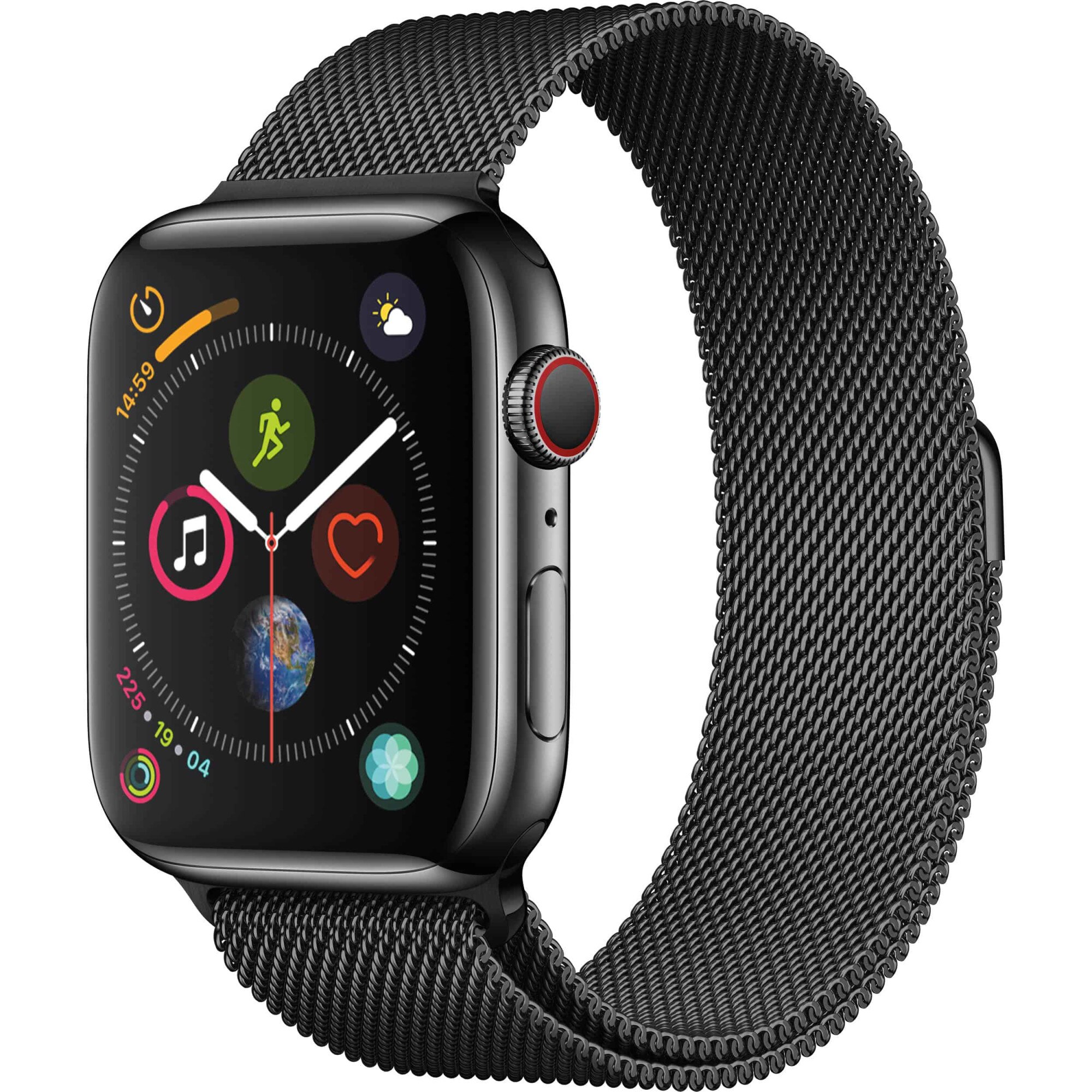 Curea Apple Watch, Milanese Loop, Compatibila cu Apple Watch 7/6/5/4/3/2, 38 mm, Negru