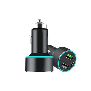 Incarcator Auto 1xUSB QC3.0 + 1xusb 2.4a + 1xusb Type-c 42w Incarcator Auto 1xUSB QC3.0 + 1xusb 2.4a + 1xusb Type-c 42w