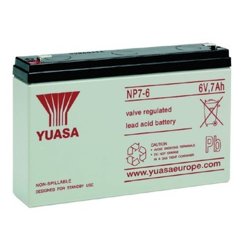 Acumulator Pb YUASA 6V/7Ah Terminale A Acumulator Pb YUASA 6V/7Ah Terminale A