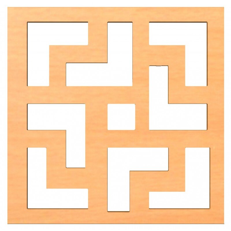 Panou decorativ de separare patrat 50 x 50cm, PDP007