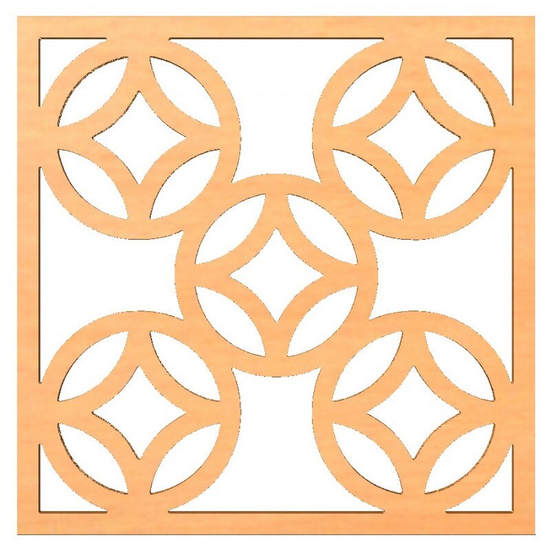 Panou decorativ de separare patrat 50 x 50 cm, PDP006