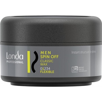 Londa Style Men Spin Off Wax ceara pentru stralucire, fixare flexibila 75 ml Londa Style Men Spin Off Wax ceara pentru stralucire, fixare flexibila 75 ml