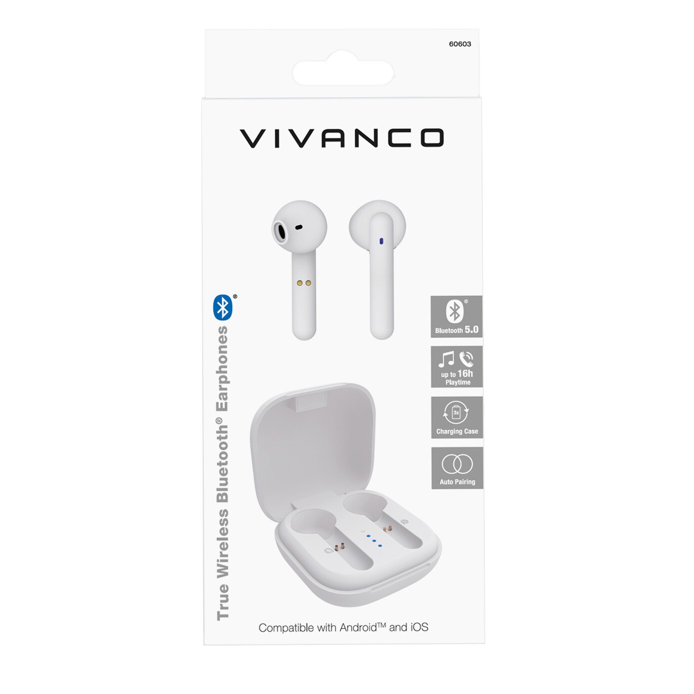 Аудио слушалки Bluetooth Vivanco 60603, Urban Pair True Wireless eMAG.bg