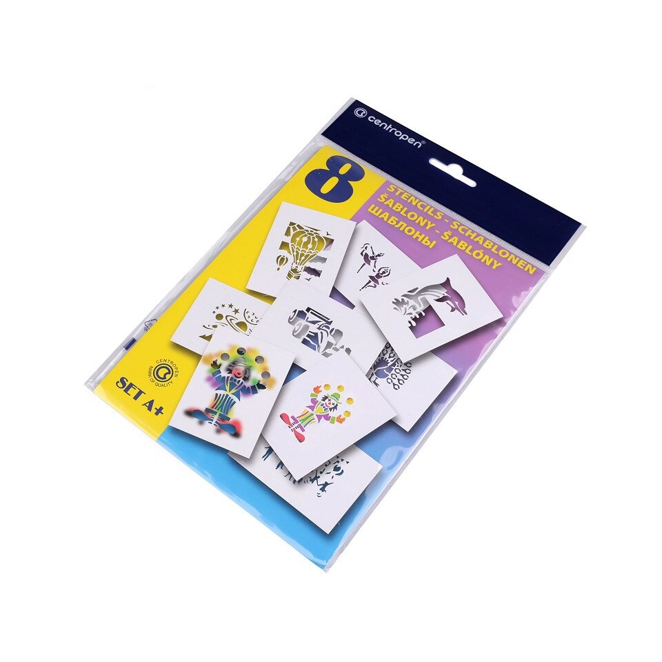 Sabloane pentru markere Centropen Air Pens 8 bucati Mix