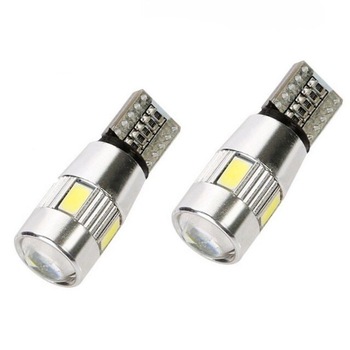 Bec pozitie T10 canbus 6SMD si lupa in varf 5630 12V lumina alba 70326W4000K Bec pozitie T10 canbus 6SMD si lupa in varf 5630 12V lumina alba 70326W4000K