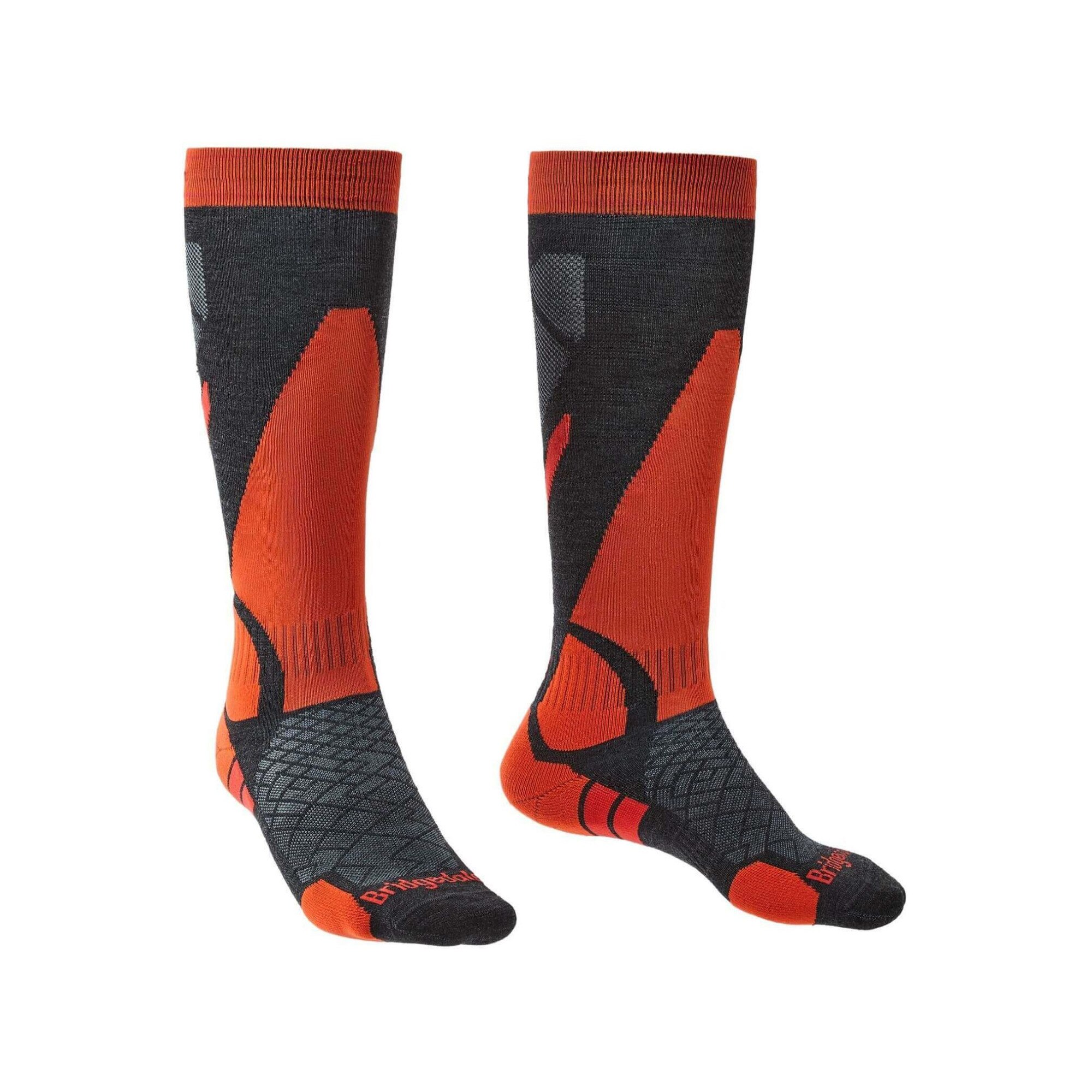 Sosete sport, Bridgedale Lightweight Merino Endurance Over Calf, Gri, M