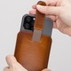 Калъф за iPhone 16 Pro, iPhone 16, Bouletta Multi Case, естествена кожа, здраво закопчаване, Burnished brown tan