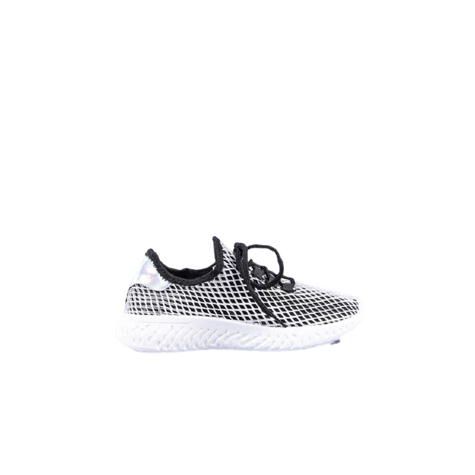 Pantofi sport dama Iarina, M-JM-6859R, Alb/Negru