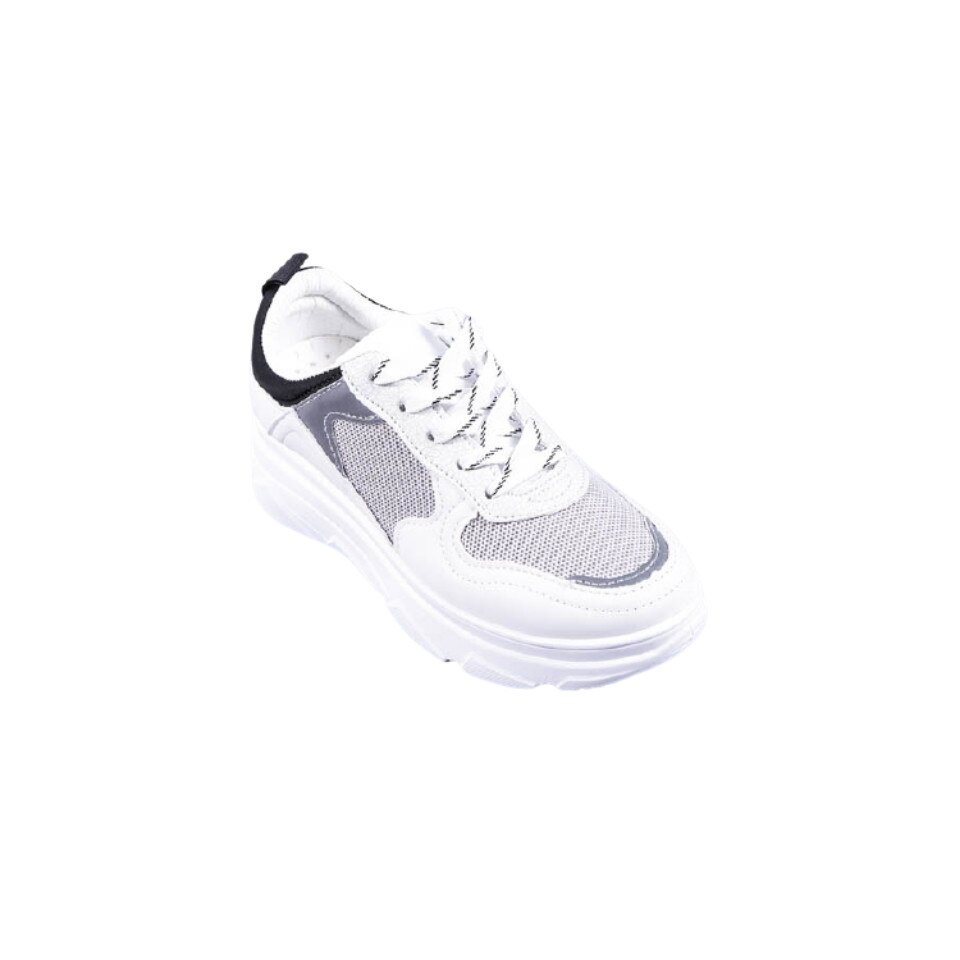 Pantofi sport dama Leticia, M-CB-19151, Alb/Negru