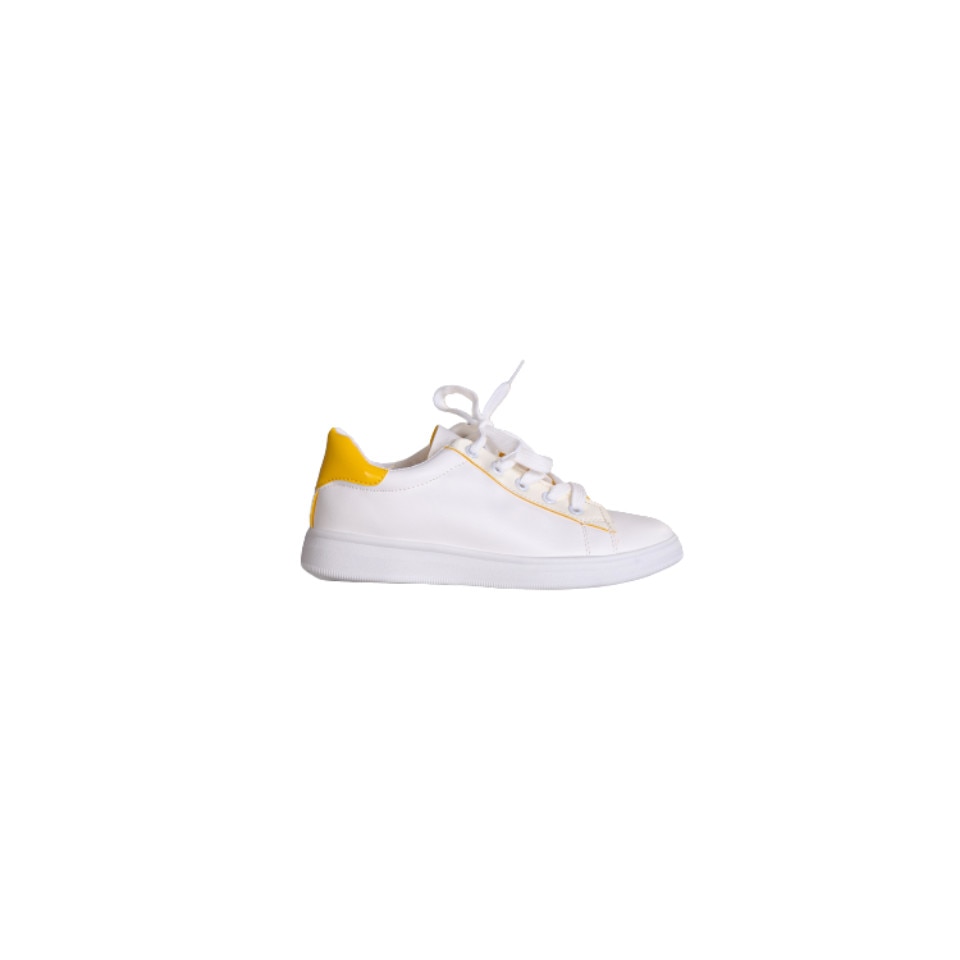 Pantofi sport dama Mazy, TS-511, Alb/Galben