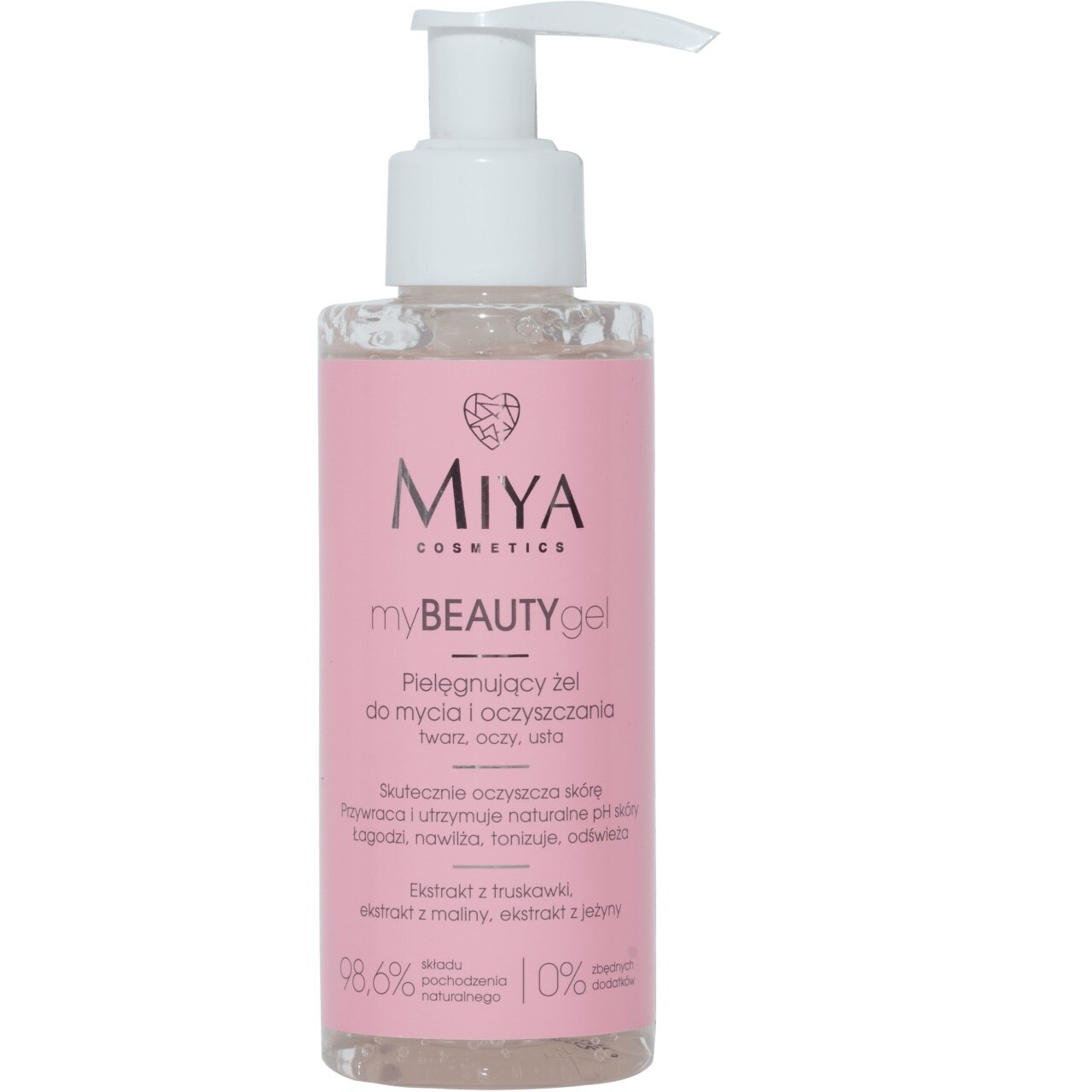 Gel de curatare/demachiant Miya Cosmetics, My Beautygel, Revigorare, Calmare, Indepartare puncte negre, 140 ml