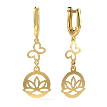 Cercei din aur galben model 18 Cercei din aur galben model 18