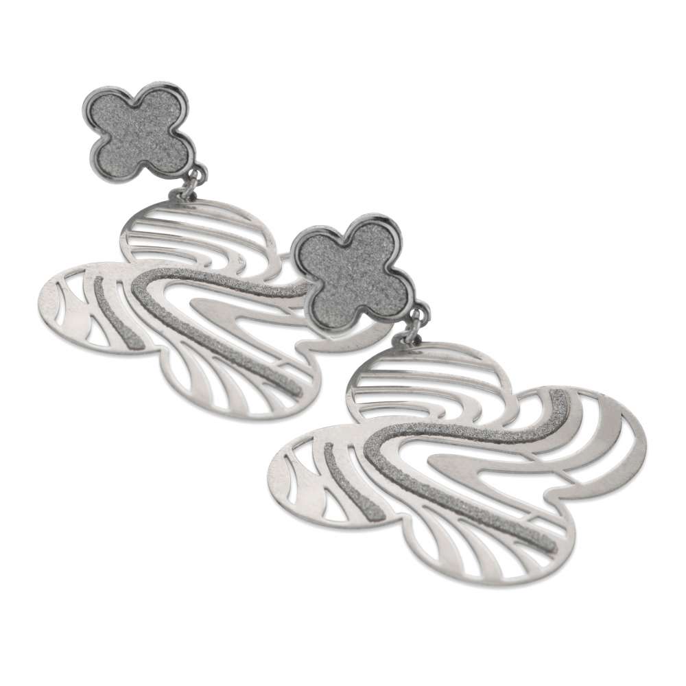 Cercei Argint Floare Rara 9x10 cm