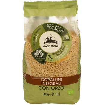 Paste integrale Corallini cu orz, Bio, Alce Nero, 500 g Paste integrale Corallini cu orz, Bio, Alce Nero, 500 g