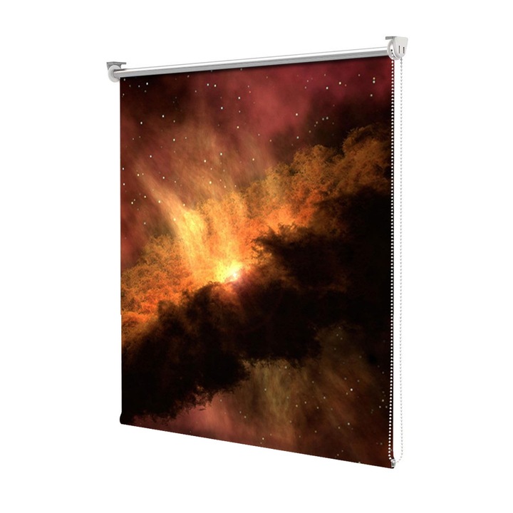Roleta Art Shade tip Jaluzea cu Rulou si sistem inclus, Art Star, Explozie solara, Multicolor, Decoratiuni, Latime 160 cm x Inaltime 250 cm