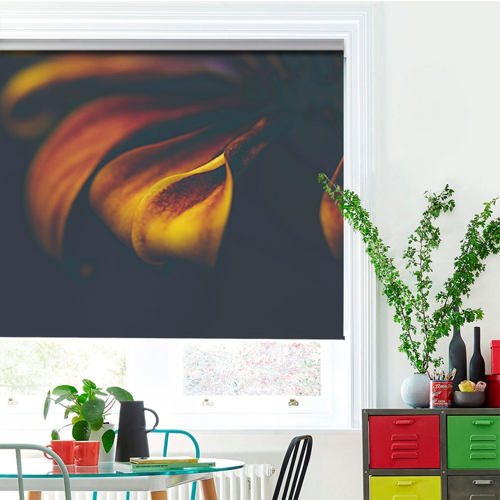 Roleta Art Shade tip Jaluzea cu Rulou si sistem inclus, Art Star, Floare mistica, Multicolor, Decoratiuni, Latime 50 cm x Inaltime 190 cm