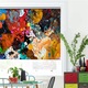 Roleta Art Shade tip Jaluzea cu Rulou si sistem inclus, Art Star, Pete colorate multiple, Multicolor, Decoratiuni, Latime 150 cm x Inaltime 190 cm