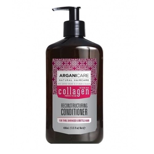 Balsam Arganicare, Colagen, Reconstructie par fin si fragil, 400 ml
