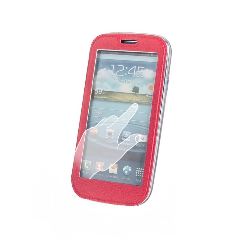 Husa Smart View pentru LG L80, roz