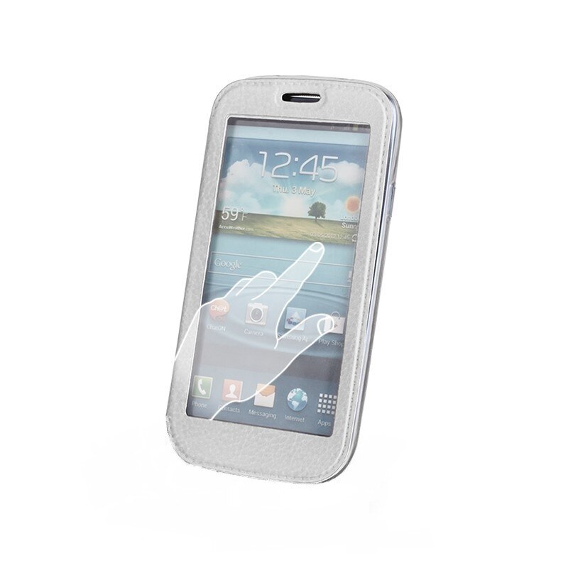 Husa Smart View pentru LG L80, alb