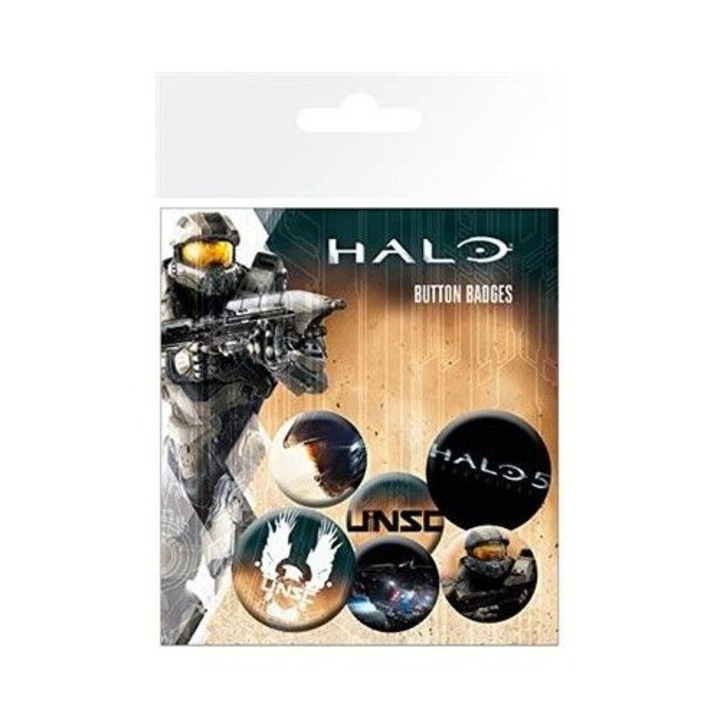 Set Insigne Halo 5 Mix Badge Pack Set Of 6 Multi-Colour