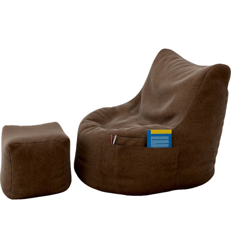 Set Fotoliu si taburet Topcho, Tapitat, Maro