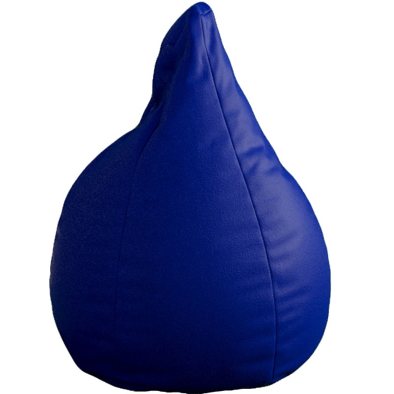 Fotoliu Topcho, Model Big Puff / Para, Damasc, Rezistent la apa, Albastru