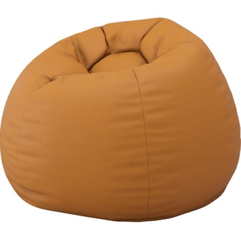Fotoliu tip Puf Topcho, Model Mar, Piele ecologica, Portocaliu Fotoliu tip Puf Topcho, Model Mar, Piele ecologica, Portocaliu