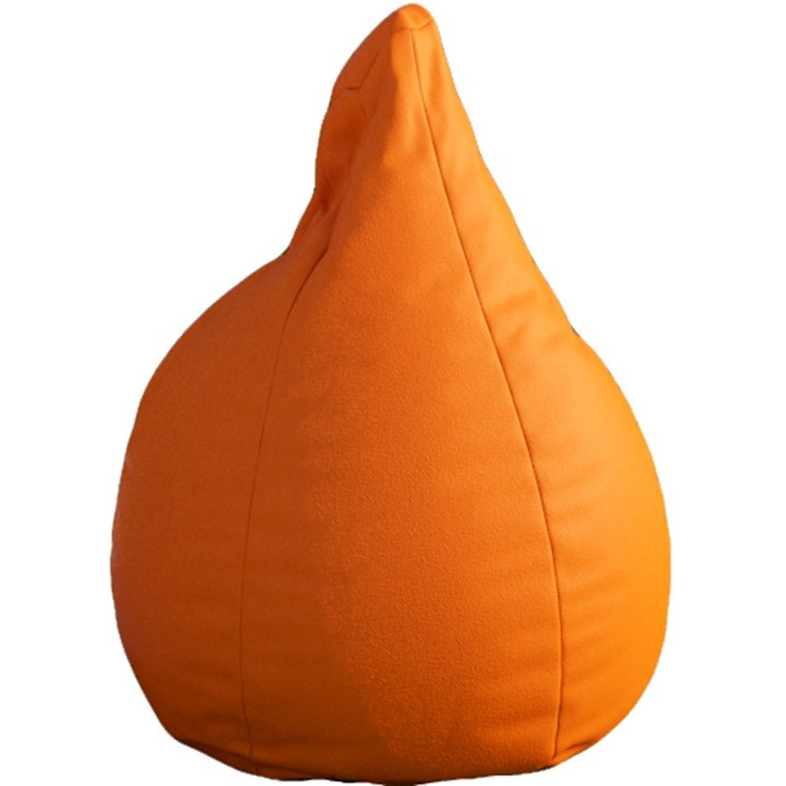 Fotoliu Topcho, Model Big Puff / Para, Damasc, Rezistent la apa, Portocaliu