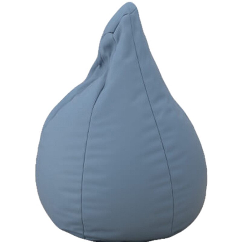 Fotoliu tip Puf Topcho, Little Pear, Piele ecologica, Albastru