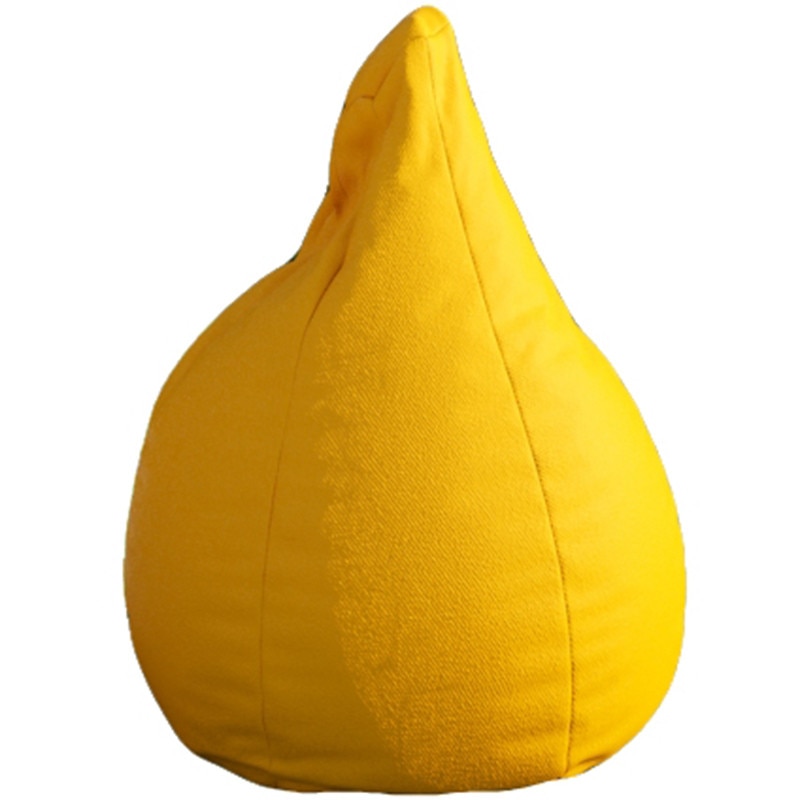 Fotoliu tip Puf Topcho, Little Pear, 4kg, Damasc, Galben