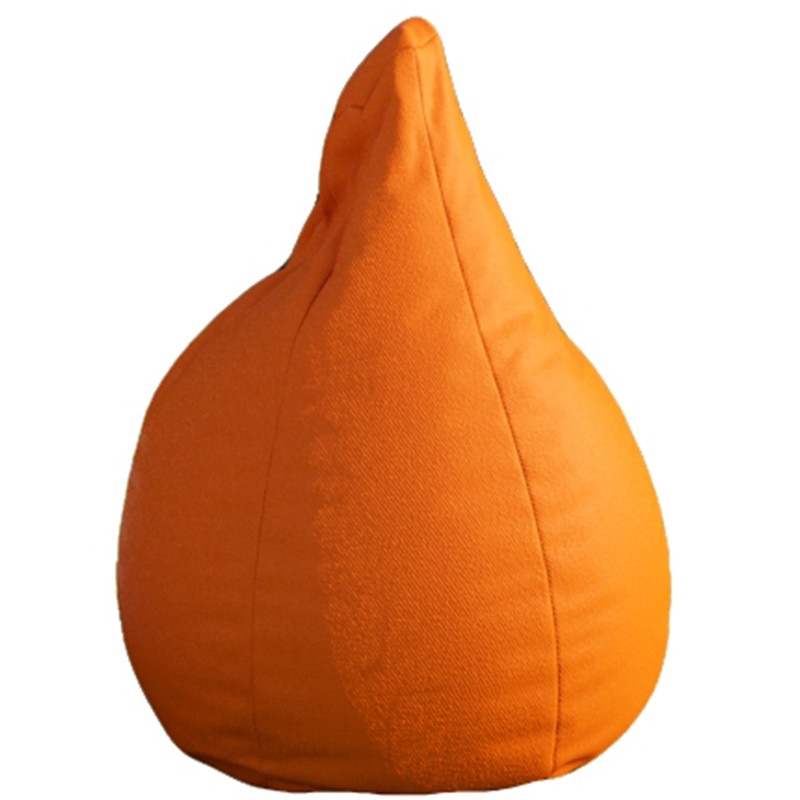 Fotoliu tip Puf Topcho, Little Pear, Damasc, 90x75cm, Portocaliu