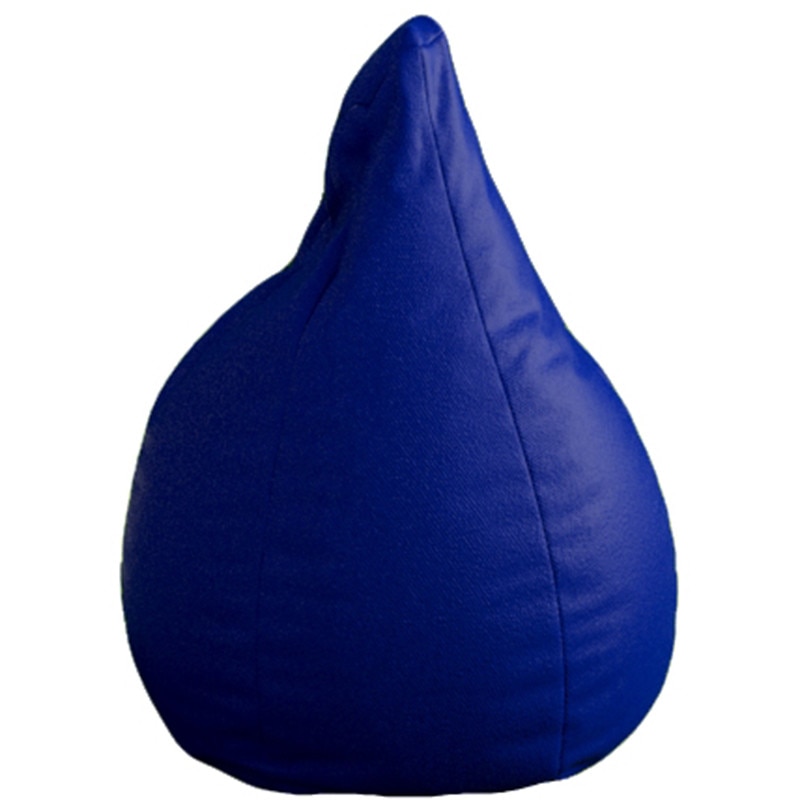 Fotoliu tip Puf Topcho, Little Pear, Damasc, 75x90cm, Albastru